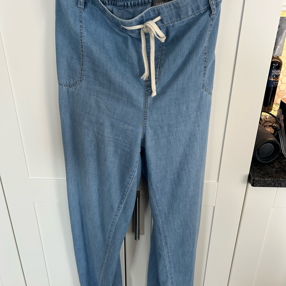 Torrid Light Blue Women's Jeggings with Drawstring